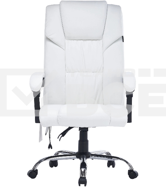 Кресло компьютерное Cactus CS-CHR-OC02M-WT белый, эко.кожа, крестов. сталь