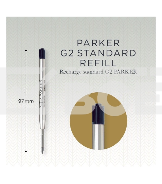Стержень шариковый Parker QuinkFlow Z08 (CW1950372) M 1мм черные чернила блистер (2шт)