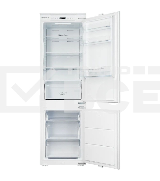 Встраиваемый холодильник Kuppersberg RBN 1764, High-Tech, полезный объем 243 л, No Frost, супер заморозка, инверторный компрессор, электронное управление, энергоэффективность А+
