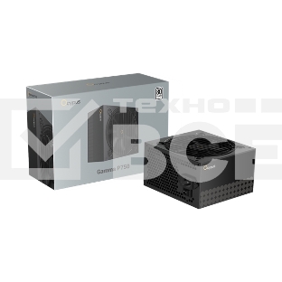 Блок питания 750W Ocypus Gamma P750 BK (ATX, 80+, APFC, 20+4 pin, 120mm fan, PCI-E 6+2Px4, 6xSATA) (Gamma-P750-W1HDBK024X-EU)