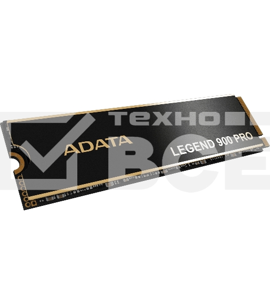 Твердотельный накопитель ADATA SSD LEGEND 900 PRO, 2000GB, M.2(22x80mm), NVMe 1.4, PCIe 4.0 x4, 3D NAND, R/W 7400/6500MB/s, IOPs н.д./н.д., TBW 1200, DWPD 0.3 (5 лет)