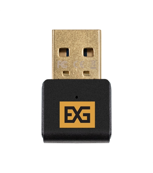 Bluetooth адаптер ExeGate EX-UB540 (BT 5.4, USB HighSpeed 2.0, до 20м, до 7 устройств, Dual-mode Bluetooth, повышенная скорость передачи данных (EDR), сверхнизкое электропотребление (BLE), LE Audio, LC3 codec, поддержка A2DP/SBC/AAC/HSP/AVRCP/HID, Plug & Play, черный)