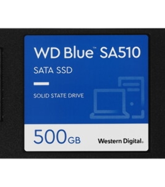 Накопитель SSD WD Blue SA510 WDS500G3B0A, 500GB, SATA III, 2.5', R/W 560/510