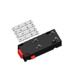 GL1108 BK черный коннектор питания прямой с соединителем для шинопровода в натяжной потолок Magnetic 220V  68*28.5*18, фото5