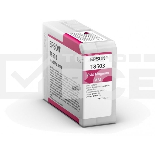 Картридж струйный EPSON T8503 пурпурный (80 мл.) для SureColor SC-P800