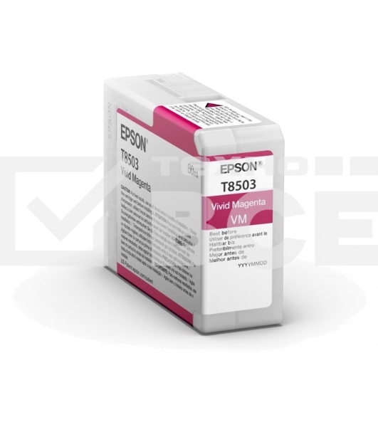 Картридж струйный EPSON T8503 пурпурный (80 мл.) для SureColor SC-P800