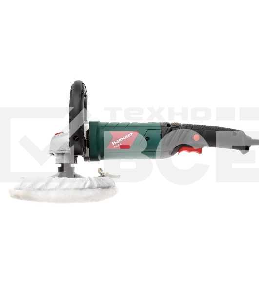 Машина шлифовальная угловая Hammer Flex USM1200P 1200Вт 600-3500об/мин тарелка 180мм, полировальная