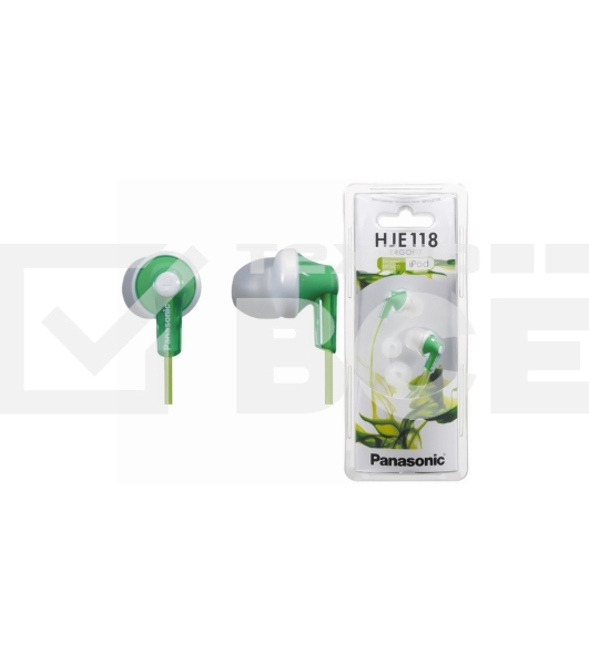 Наушники Panasonic RP-HJE118GUG зеленый 1.1м