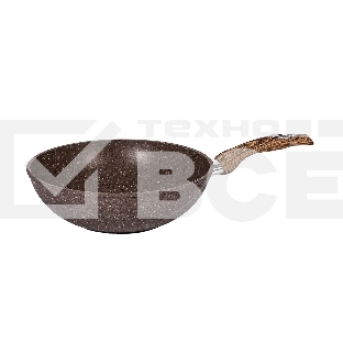 Сковорода ВОК 28 см несъем ручка 'Гранит brown' 78806