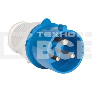 Вилка эл. каб. 32А 2P+РЕ 220В IP44 (023) EKF ps-023-32-220