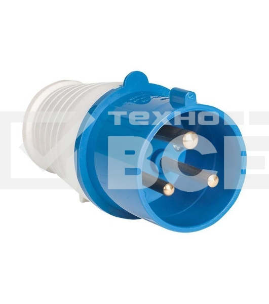 Вилка эл. каб. 32А 2P+РЕ 220В IP44 (023) EKF ps-023-32-220