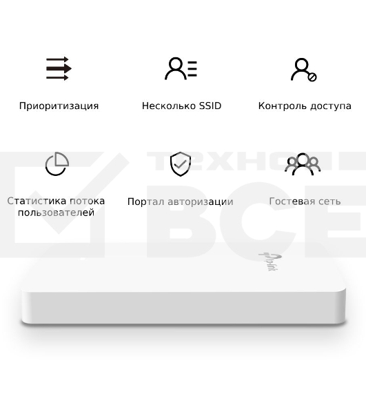 Точка доступа TP-Link AC1200 dual band wall-plate access point, 866Mbps at 5GHz and 300Mbps at 2.4G, 4 Giga LAN port