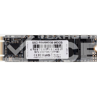 Накопитель SSD AMD Radeon R5M960G8, 960Gb, M.2 2280, SATA III, R/W 530/500