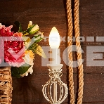 Лампа светодиодная филаментная Rexant Свеча CN35 9.5 Вт 915 Лм 2700K E14 матовая колба, фото2