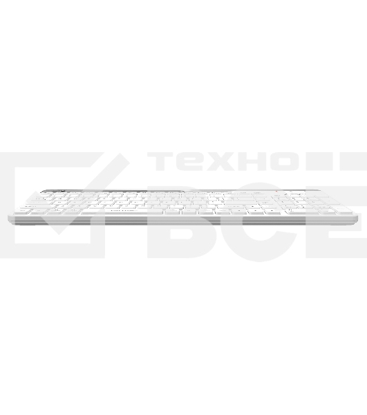 Клавиатура A4Tech Fstyler FBK25 беспроводная, USB, Bluetooth/Радиоканал, белый/серый