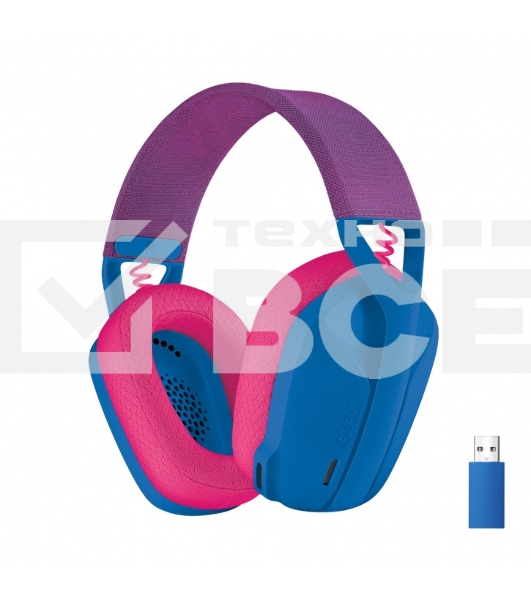 Гарнитура Logitech Headset G435 LIGHTSPEED Wireless Gaming BLUE - Retail