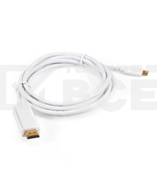 Кабель-адаптер Type C-HDMI ExeGate EX-CM-HDMI2M-0.1 (USB Type C/19M, 4K@120HZ 8K@ 30Hz, 1,8м)
