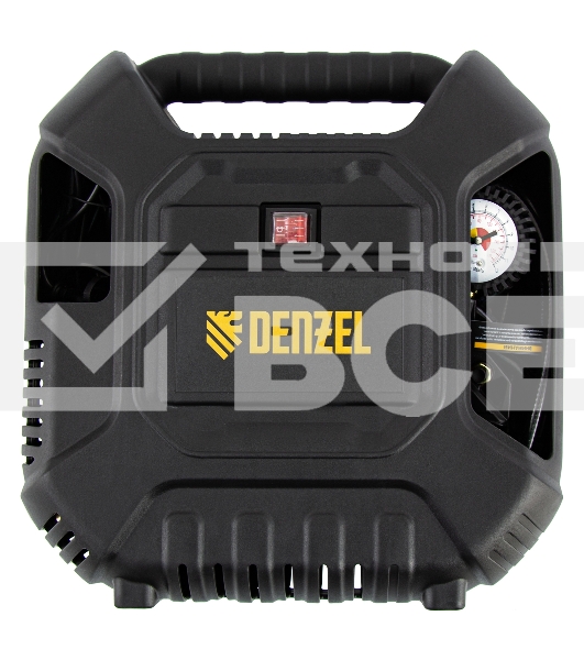 Компрессор Denzel воздушный DL1100 1,1 кВт, 180 л/мин, с набором аксессуаров 58005