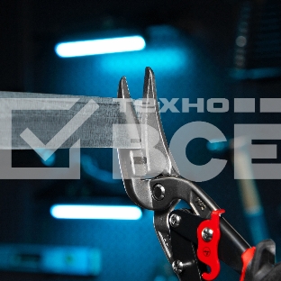 Ножницы по металлу Gross 78331 270 мм прямой и левый проходной резсталь-СrMo двухкомп. рук-ки