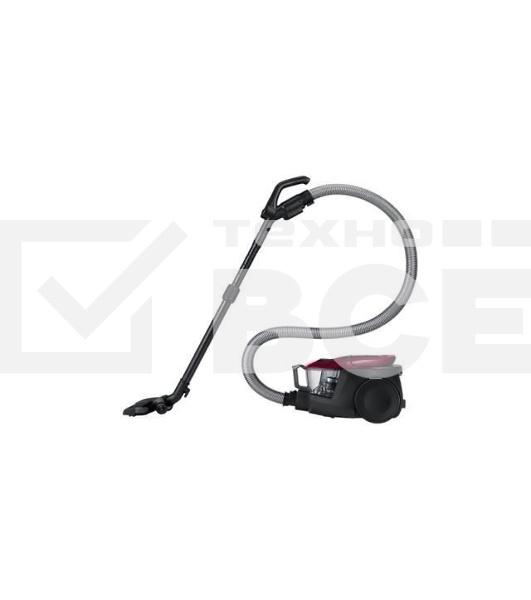 Пылесос Samsung VC18M31A0HP бордовый/черный, 380/1800 Вт, уборка сухая, пылесборник контейнер 2 л