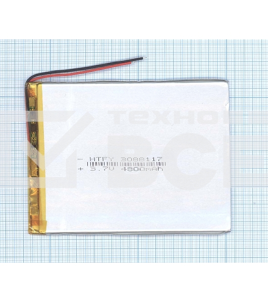Аккумулятор Li-Pol (батарея) 3*88*117мм 2pin 3.7V/4800mAh