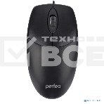 Мышь проводная Perfeo DEBUT черный, 1000 dpi, USB, кнопки - 3, фото 1