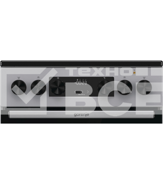 Плита электрическая Gorenje GEC5C41SG серый, конфорок 4 электрических, духовка 70 л, 50 см x 85 см x 59.4 см (без крышки)