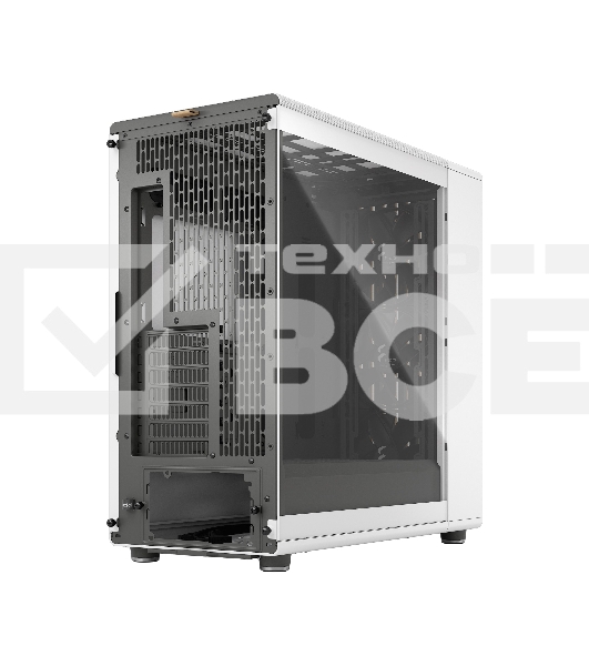Компьютерный корпус без блока питания Fractal Design North XL TG Dark Tint, Full-Tower, 3x140мм, 2xUSB-A 3.2 + 1xUSB 3.2 Type-C E-ATX, ATX, mATX, mITX Wood panel, Chalk белый