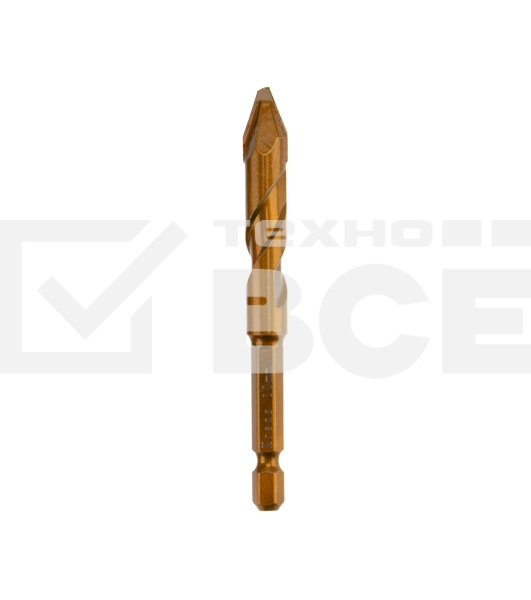 Сверло по стеклу и керамике Kranz сухое сверление, 10мм, шестигранный хвостовик