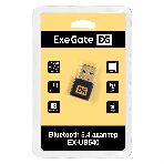 Bluetooth адаптер ExeGate EX-UB540 (BT 5.4, USB HighSpeed 2.0, до 20м, до 7 устройств, Dual-mode Bluetooth, повышенная скорость передачи данных (EDR), сверхнизкое электропотребление (BLE), LE Audio, LC3 codec, поддержка A2DP/SBC/AAC/HSP/AVRCP/HID, Plug & Play, черный), фото 1