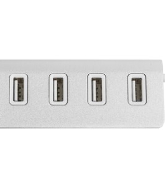 Разветвитель Rexant 4 USB-port серебристый