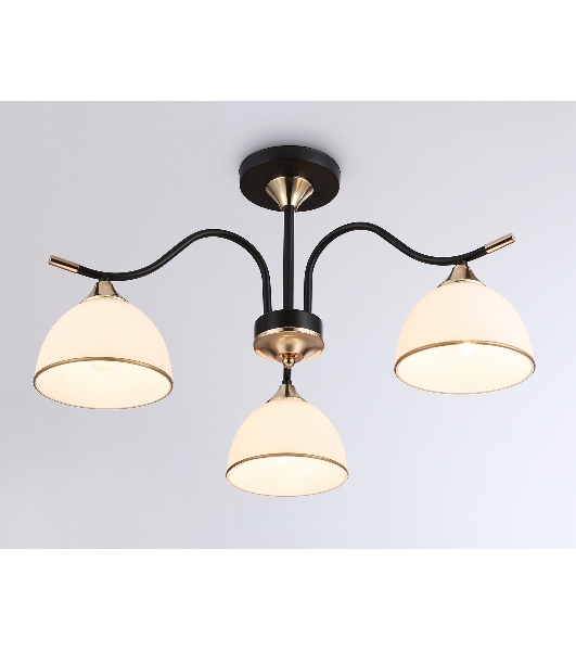 Светильник Ambrella light TR3161/3 BK/FGD черный/золото E27/3 max 60W D580*300
