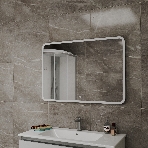 Зеркало Bau Stil 100х70, LED подсветка, сенсор, пластиковый защитный корпус, фото5