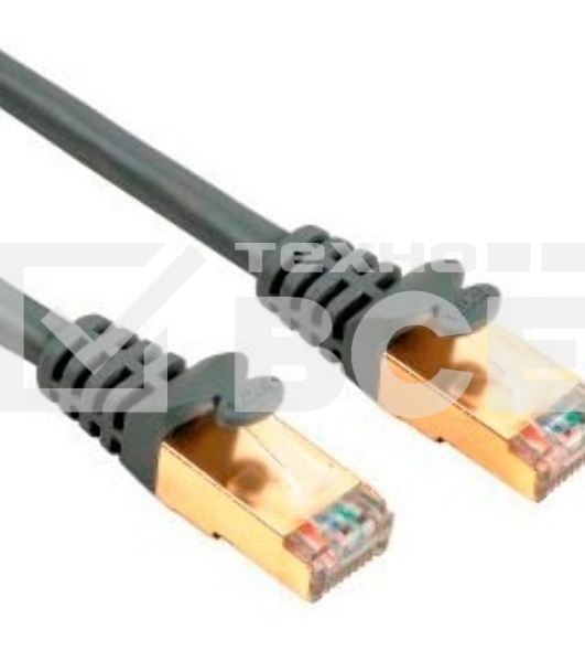 Патч-корд Hama H-78422 8p8c (RJ45) (m-m) CAT5e STP 1.0 м 1000 Мбит/с экранированный 1зв серый 
