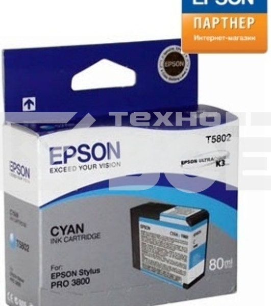 Картридж струйный Epson C13T580200 для Stylus Pro 3800 80 мл голубой