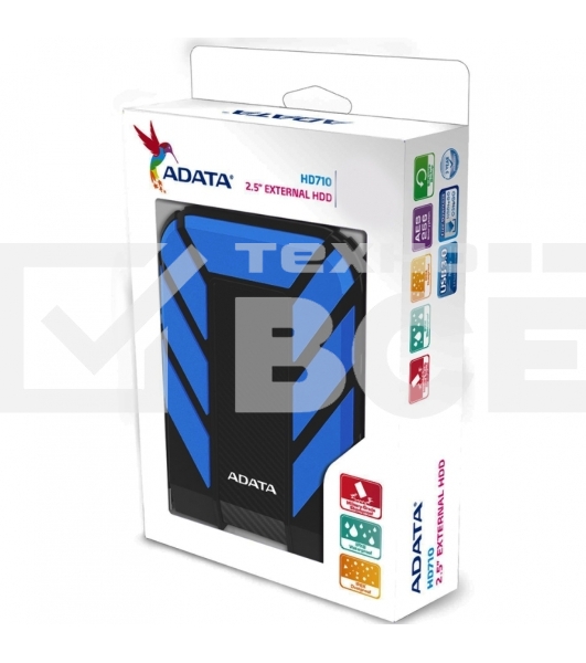 Внешний жесткий диск AData USB 3.0 2Tb AHD710-2TU3-CBL HD710 DashDrive Durable 2.5