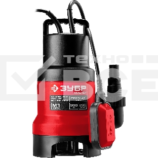 Насос ЗУБР НПГ-М1-900 мастер м1 погружной дренажный для грязной воды d частиц до 35мм 900Вт 230л/м