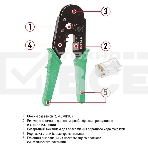 Кримпер Rexant HT-210T для обжима 8P8C, фото5