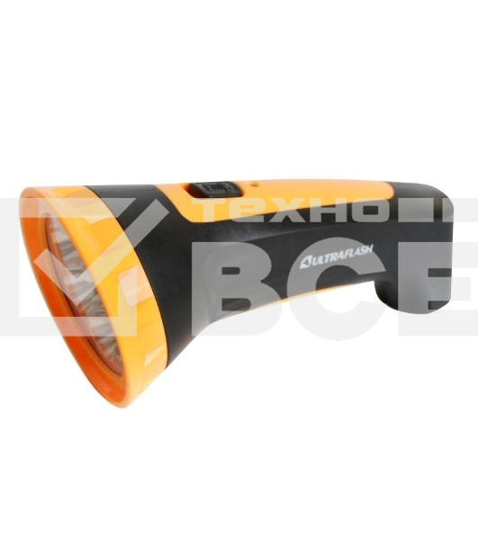 Фонарь LED 3807M (аккум. 220В черный/жел. 7 LED 2 режима SLA пласт. коробка) Ultraflash 12868