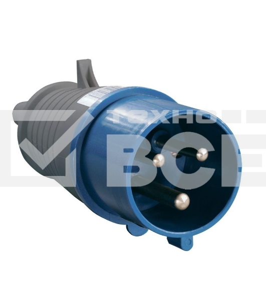 Вилка эл. каб. 32А 2P+PE 220В IP44 ССИ-023 ИЭК PSR01-032-3