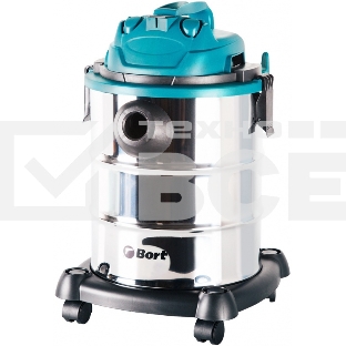 Пылесос строительный Bort BSS-1325 91272218 1300 Вт, вместимость 25 л, 29 л/сек, 5,3 кг, набор аксессуаров 6 шт