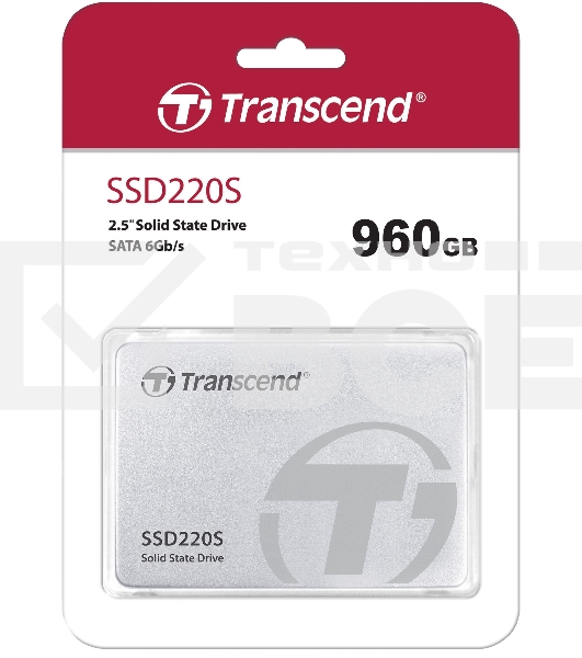 Накопитель SSD Transcend SSD220S, 960Gb, SATA III, 2.5