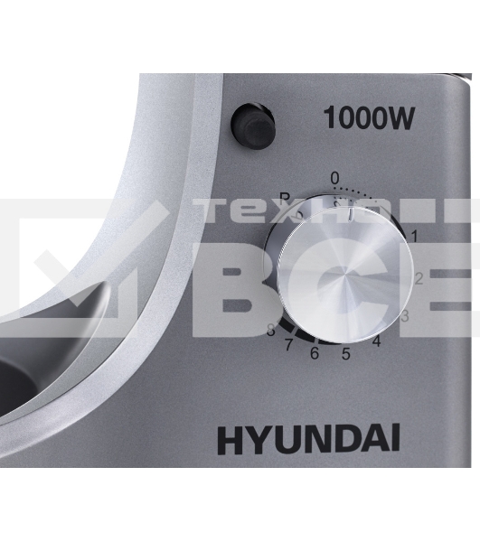 Миксер планетарный Hyundai HYM-S5451 1000Вт серый/черный