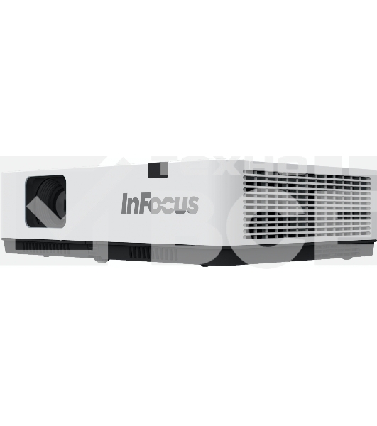 Проектор INFOCUS [IN1024] 3LCD, 4000 lm, XGA (1024x768), 50000:1, 1.481.78:1,3.5mm in,Composite video,Component,VGA IN х2, HDMI IN, Audio in(RCAх2), USB-A, USB B х2, VGA out, Audio 3.5mm out, лампа 20000ч.(ECO mode), RJ45,RS232, 1x16W, 31дБ, 3,3 кг