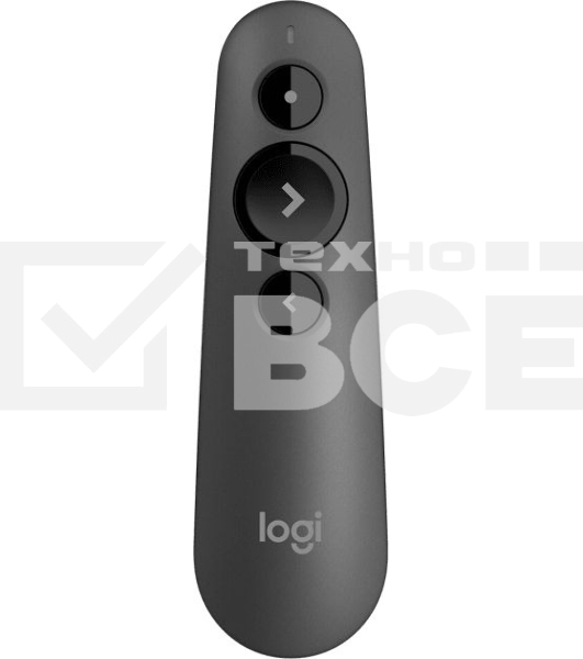 Презентер Logitech R500s Graphite черный, Bluetooth + 2.4 GHz, USB-ресивер , 3 программируемых кнопки, лазерная указка
