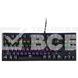 Клавиатура проводная SUNWIND SW-K900G,USB, черный 1422332