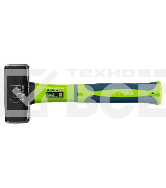 Кувалда Сибртех 1000г фибергласовая обрезиненная рукоятка