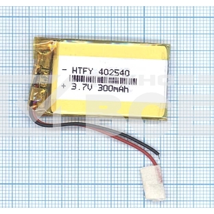 Аккумулятор Li-Pol (батарея) 4*25*40мм 2pin 3.7V/300mAh