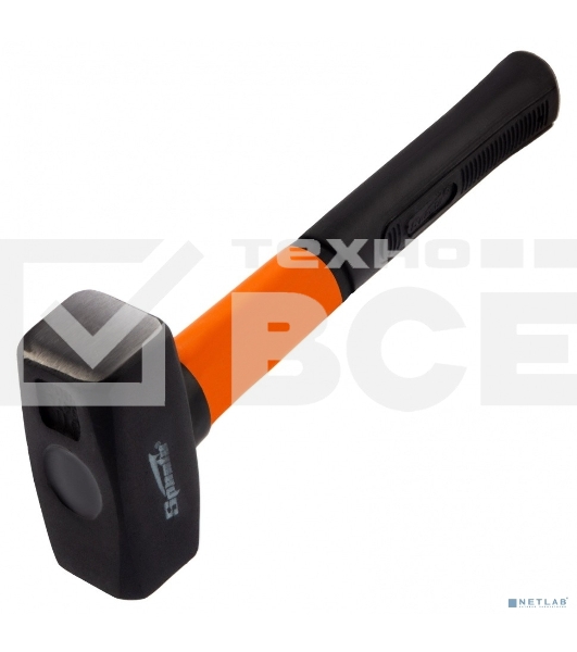 Кувалда Sparta 1000 г, фибергласовая обрезиненная рукоятка