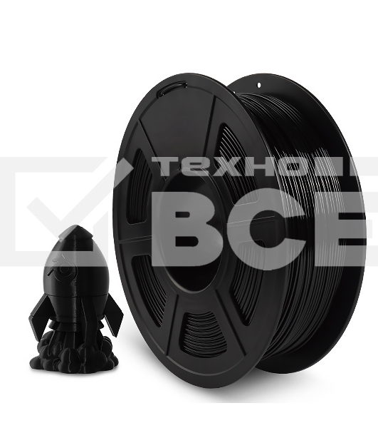 Филамент NVPRINT PETG Black для 3D печати диаметр 1.75мм  длина 330 метров  масса 1 кг